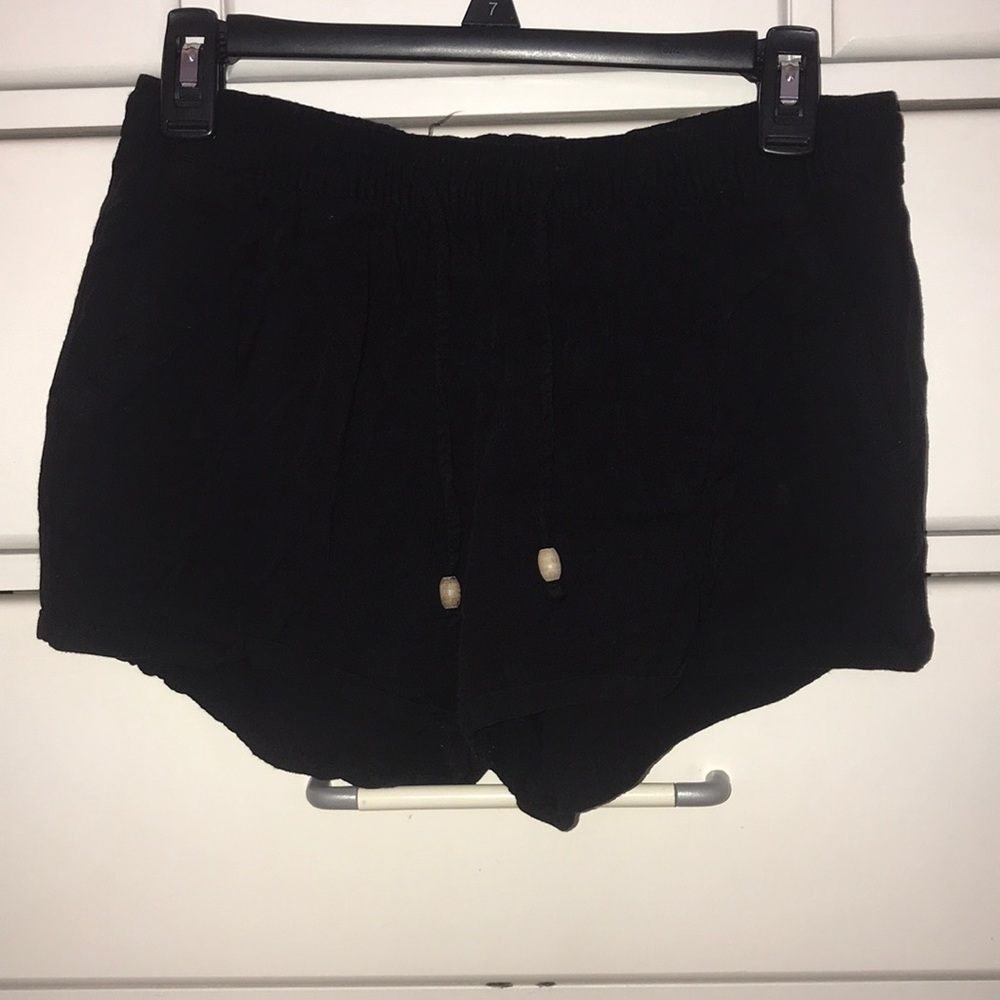 Black soft shorts in size small